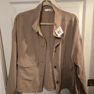 Eileen Fisher Women's Tan Utility Jacket
